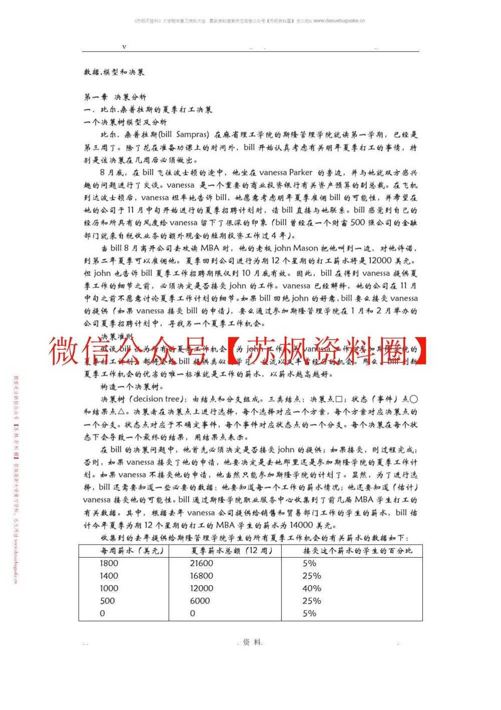 数据模型与决策